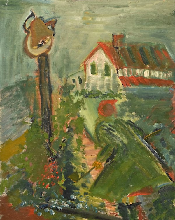 Painting of Andalusia by Flannery O'Connor.
Courtesy of Georgia College & State University