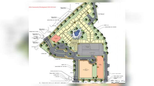 This is a rendering of the plans for the Druid Hills Manor complex.