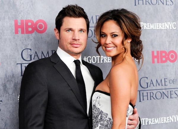  Television personalities Nick and Vanessa Lachey are pictured here attending the March 2014  fourth season premiere of ‘Game of Thones’ in New York. The Lacheys will compete on the upcoming season of ‘Dancing with the Stars.’