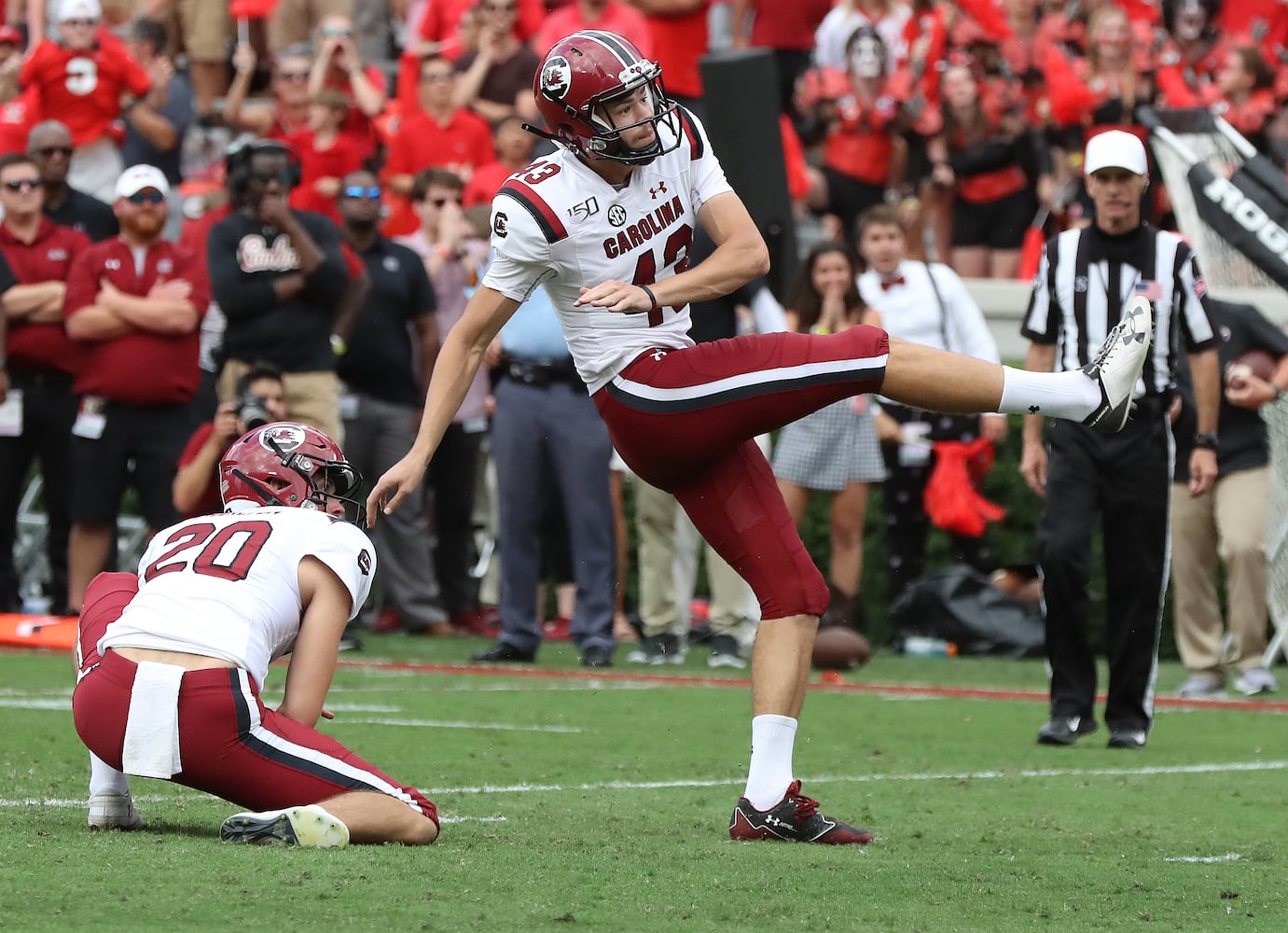 Photos: No. 3 Bulldogs are stunned by South Carolina