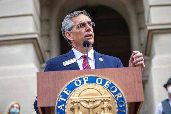 A push for the State Election Board to investigate the Secretary of State’s office and its handling of the 2020 election fell one vote short in a meeting earlier this week. (Alyssa Pointer/AJC)