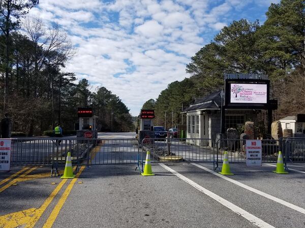 Stone Mountain Park was closed Saturday, Feb. 2, 2019. (Photo: ARIELLE KASS/AKASS@AJC.COM)