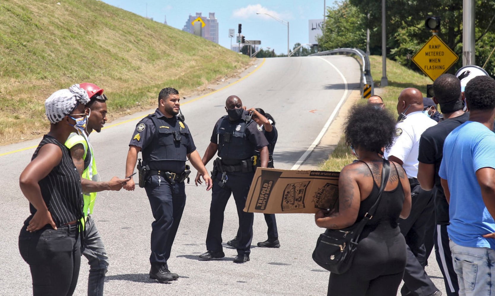 PHOTOS: Protesters gather in Atlanta over Friday’s police shooting