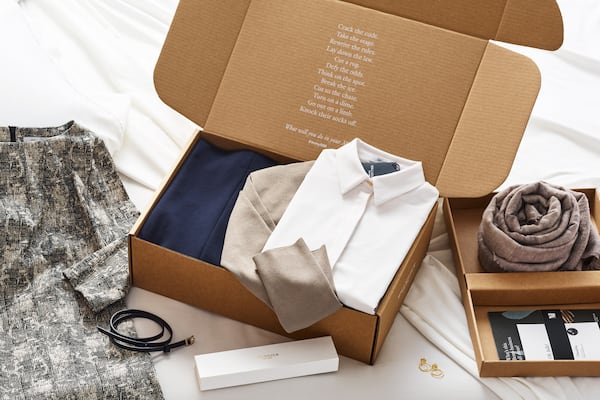 The Bento Box is a hallmark of MM.LaFleur offering 4 to 6 clothing options to online customers based on preferences communicated to a stylist. Customers can also place orders directly from the website.