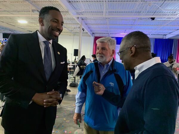 Atlanta Mayor Andre Dickens was sworn in a year ago. (Rodney Ho/The Atlanta Journal-Constitution) 