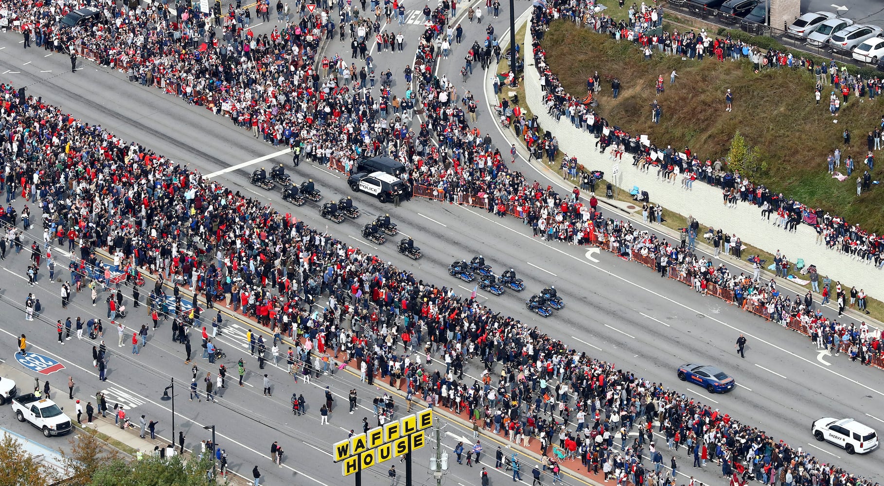 Braves baseball parade