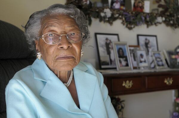 Recy Taylor, shown in her home in Winter Haven, Fla., died last month at age 97, but her impact lives on. Oprah Winfrey highlighted the story of Taylor’s 1944 rape by six white men during her speech at the Golden Globes. AP PHOTO / PHELAN M. EBENHACK, FILE