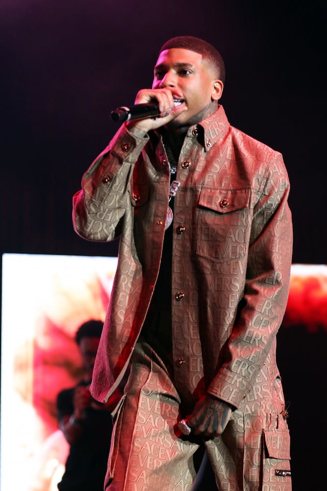 NLE Choppa, 21 Savage, Cardi B, T.I., DaBaby. GloRilla, Latto, Finesse2Tymes, NLE Choppa, Pastor Troy, and other artists were featured at the annual Hot 107.9 Birthday Bash ATL. The sold-out concert took place Saturday, June 17, 2023, at State Farm Arena. Credit: Robb Cohen for the Atlanta Journal-Constitution