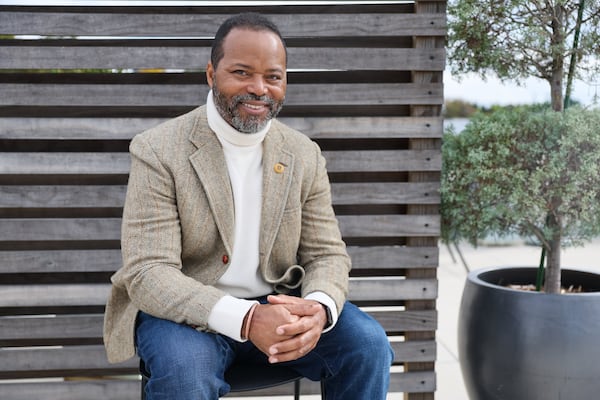 Army veteran Osborne Murray poses for a portrait in Atlanta on Wednesday, November 2, 2022.  Murray now assist homeless and underserved throughout metro Atlanta through his organization, The Calalus Group.  (Arvin Temkar / arvin.temkar@ajc.com)