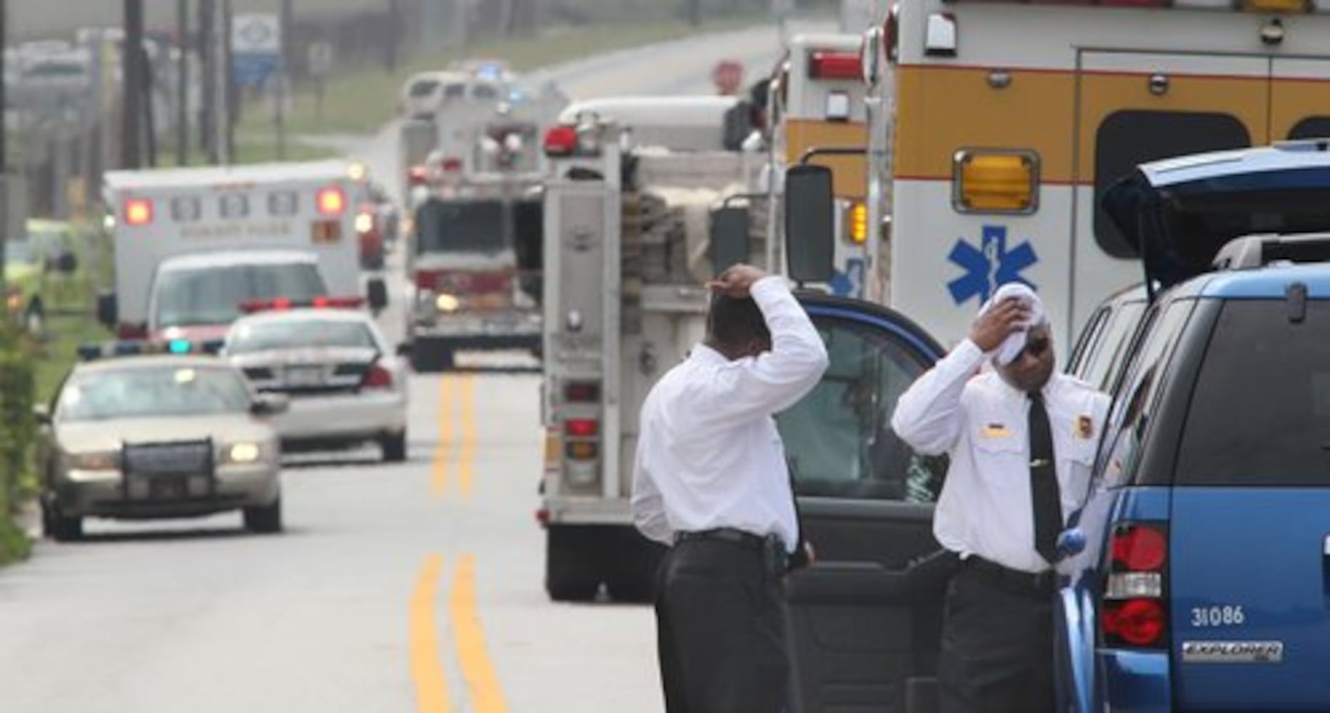 Clorox plant on fire in Forest Park