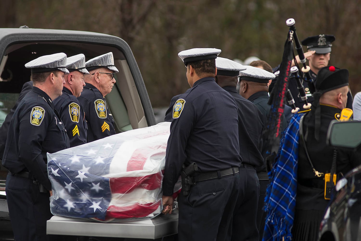 Photos: The funeral for Henry officer Michael Smith