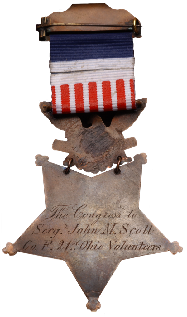 The Medal of Honor awarded to Andrews Raider John Scott also in on view through the end of the year.