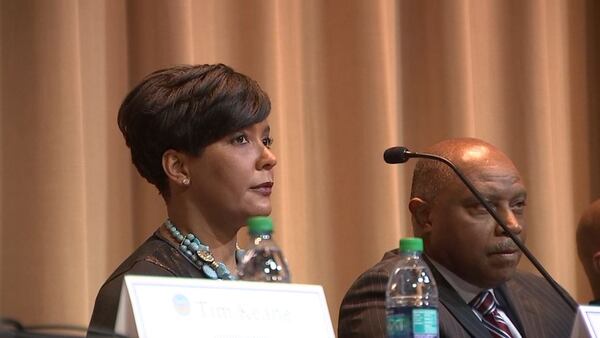 At the town hall meeting held in Buckhead Feb. 28, residents also raised furor with Atlanta Mayor Keisha Lance Bottom’s decision to end the city’s agreement with ICE and the jail, which once housed 400 inmates. (Credit: Channel 2 Action News)