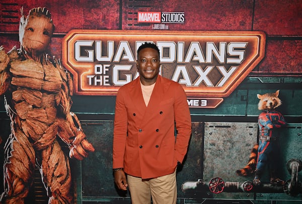 Chukwudi Iwuji attends the "Guardians of the Galaxy Vol. 3" Atlanta Multicultural Influencer + Stunted Screening at Regal Atlantic Station on May 01, 2023 in Atlanta. (Photo by Derek White/Getty Images for Disney)