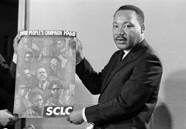 On Nov. 27, 1967, King announces what would be his last mission, the Poor People's Campaign, which would focus on jobs for the poor. King had begun to shift his focus toward economic justice and speaking out against the war in Vietnam.