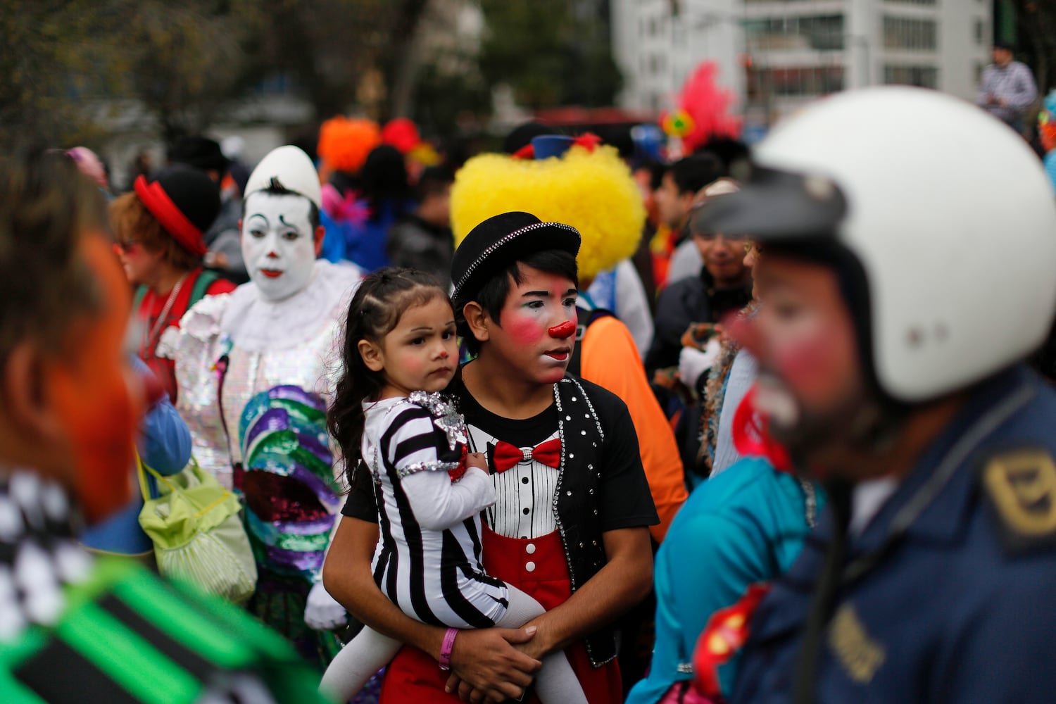 Clowns gather in Mexico City