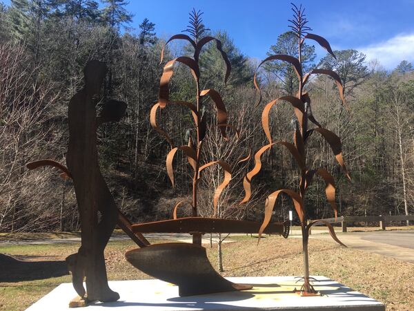 This monument by Al Garnto honors Reece at The Byron Herbert Reece Farm and Heritage Center in Union County.
Courtesy of The Byron Herbert Reece Farm and Heritage Center