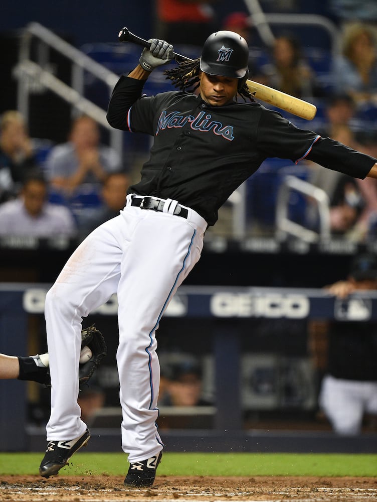 Photos: Did Braves’ Gausman throw at Marlins’ Urena?