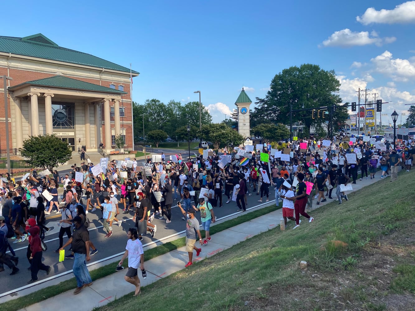 Photos: Protest in Lawrenceville