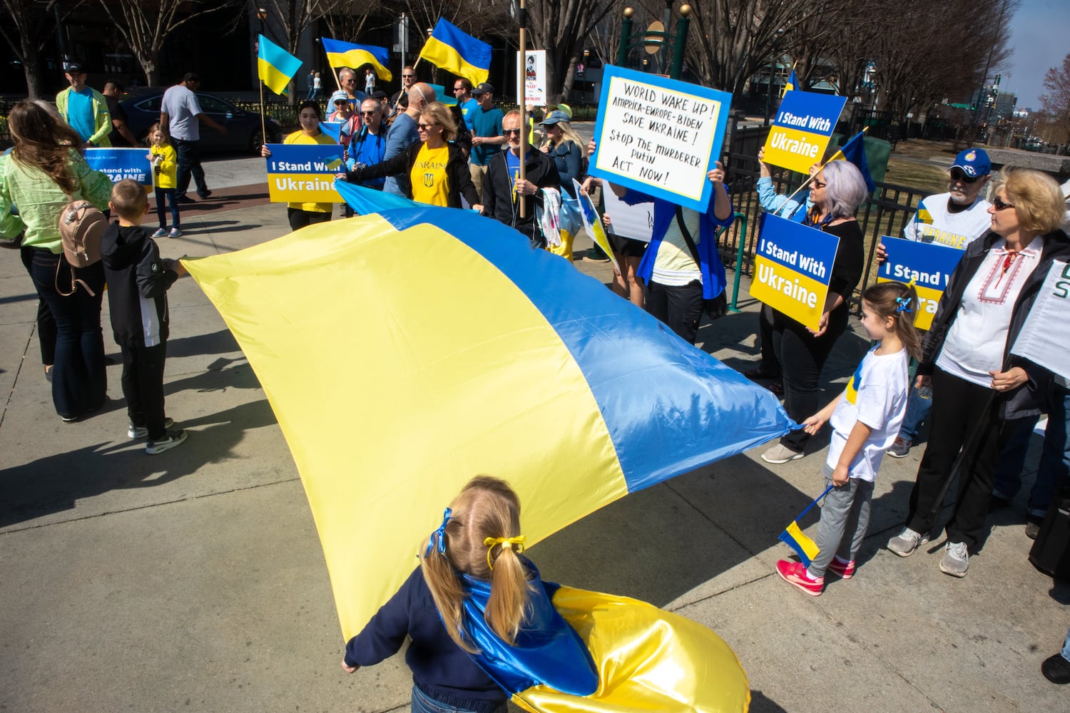 Stand with Ukraine Rally in Atlanta 

