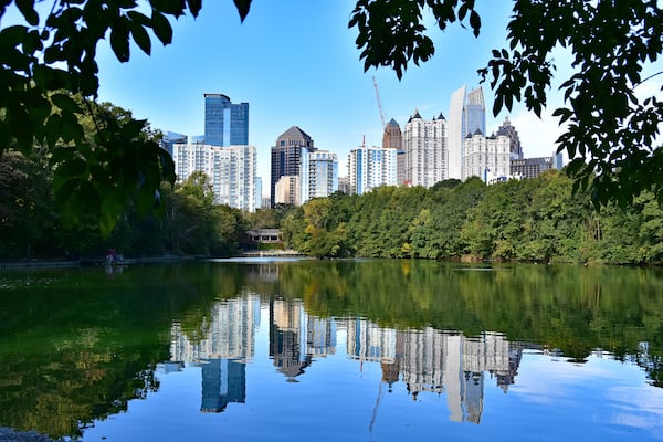 Alfons Meyer, of Germany, took this photo of Lake Clara Meer at Piedmont Park during a brief trip to Atlanta with his wife Martina on October 18, 2018.