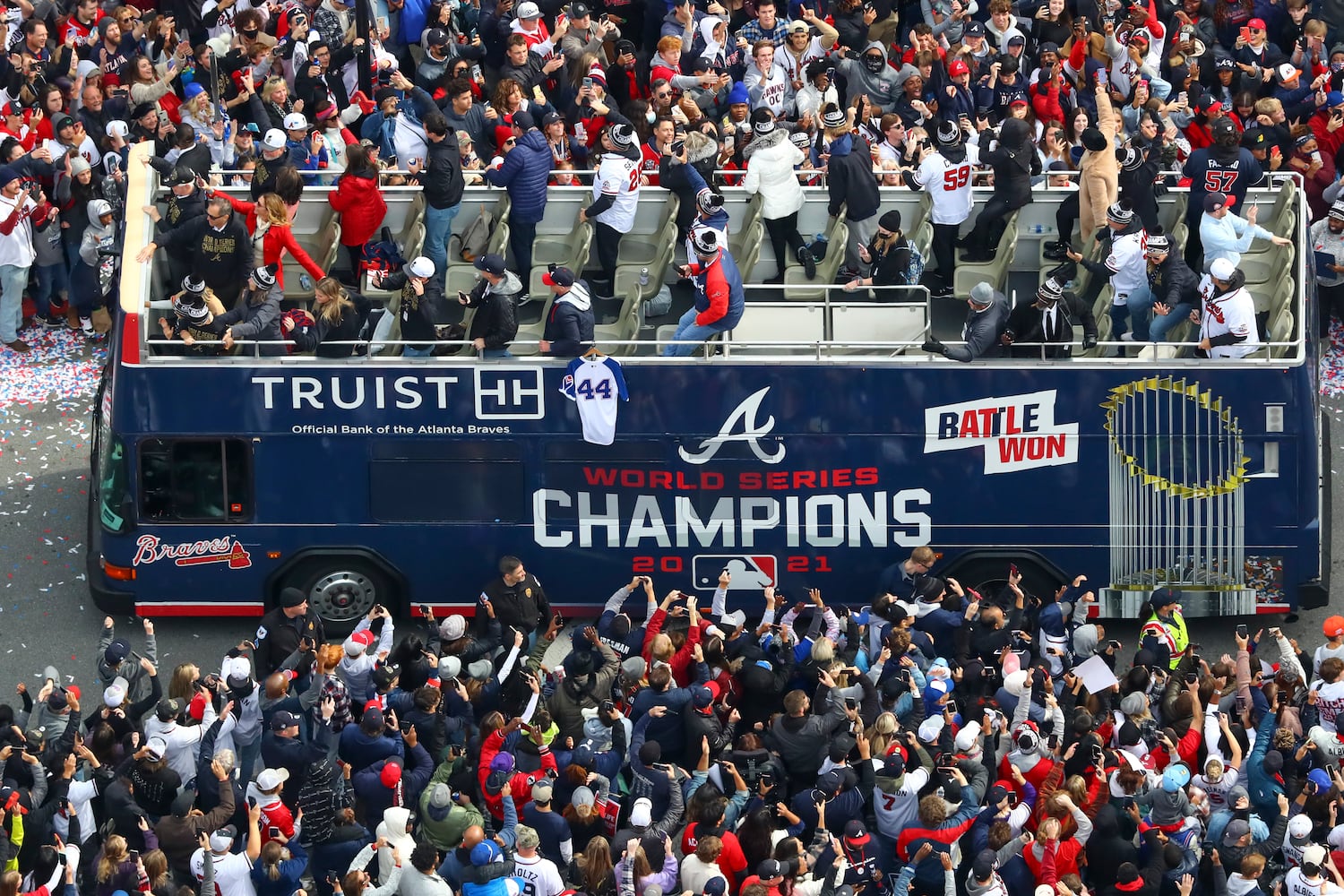 Braves baseball parade