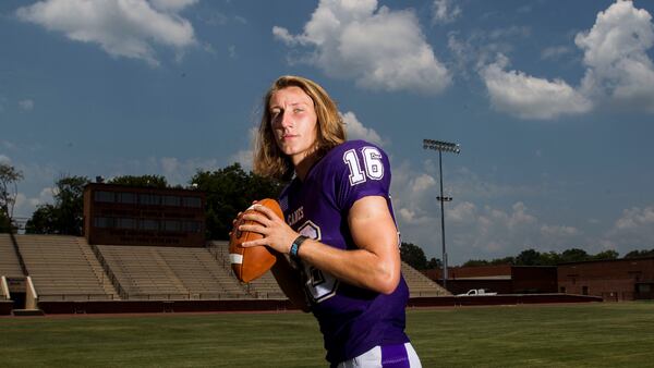 Cartersville's Trevor Lawrence is within reach of the state career records for passing yards and passing touchdowns. (Chad Rhym/ Chad.Rhym@ajc.com)