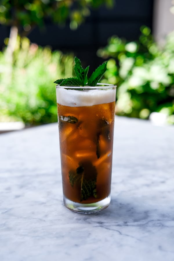 North Italia blends tea-infused vodka with lemon, mint and peachcello for a summertime Georgia peach tea. Courtesy of North Italia