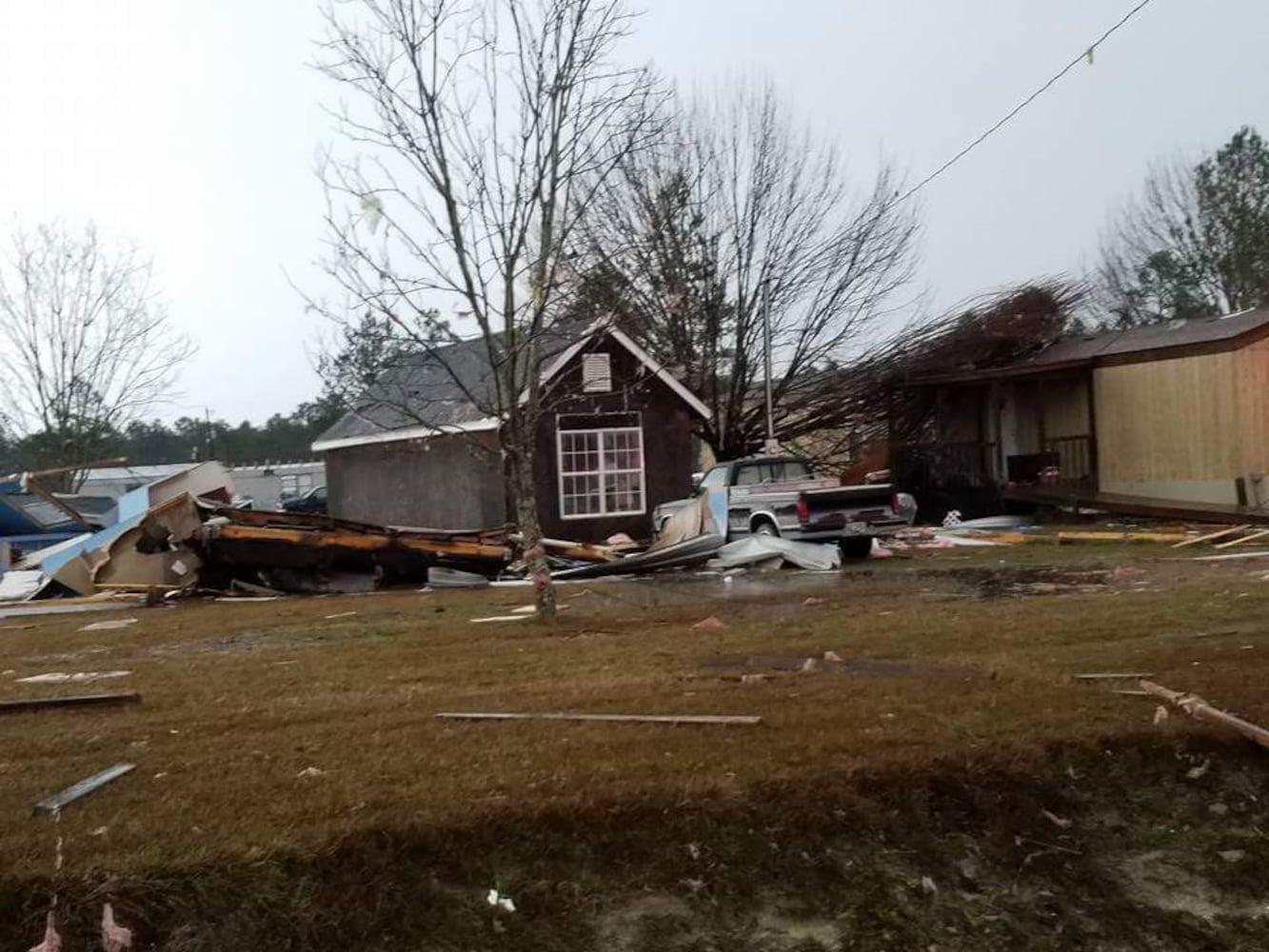 Strong storms moved through Georgia causing deaths and damage