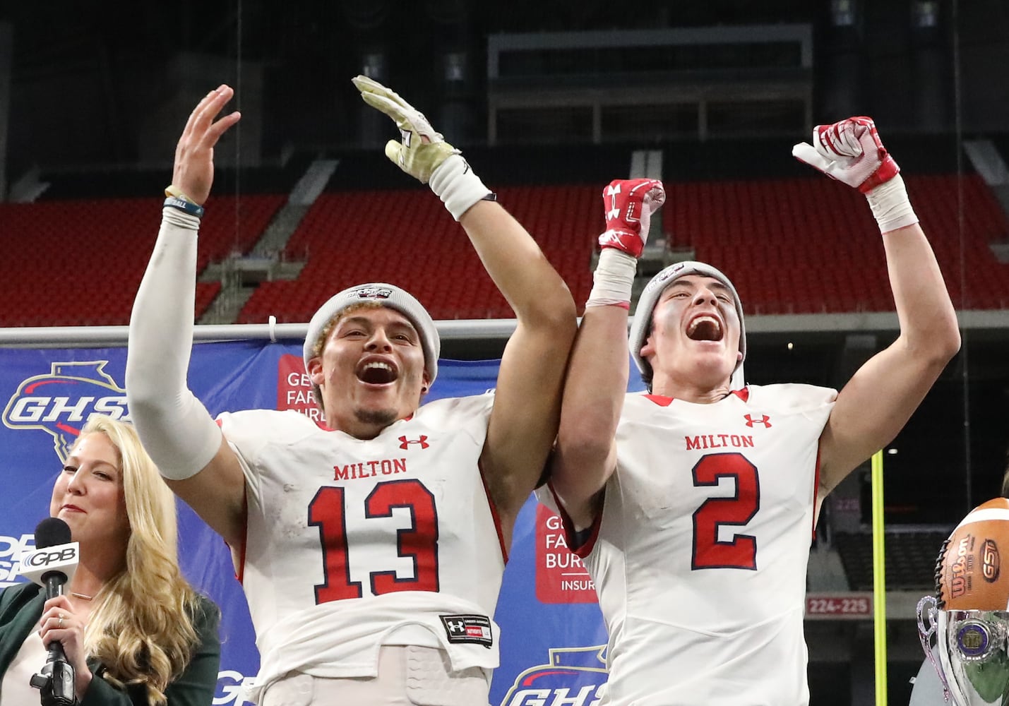 Photos: Day 2 of HS state title games at Mercedes-Benz Stadium