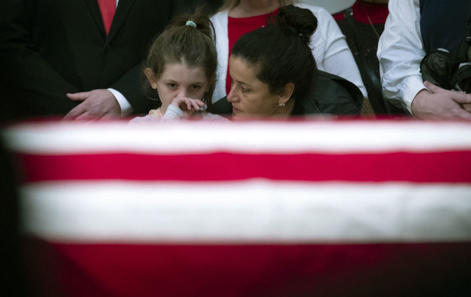 Photos: Family, friends, colleagues pay final respects to George H.W. Bush