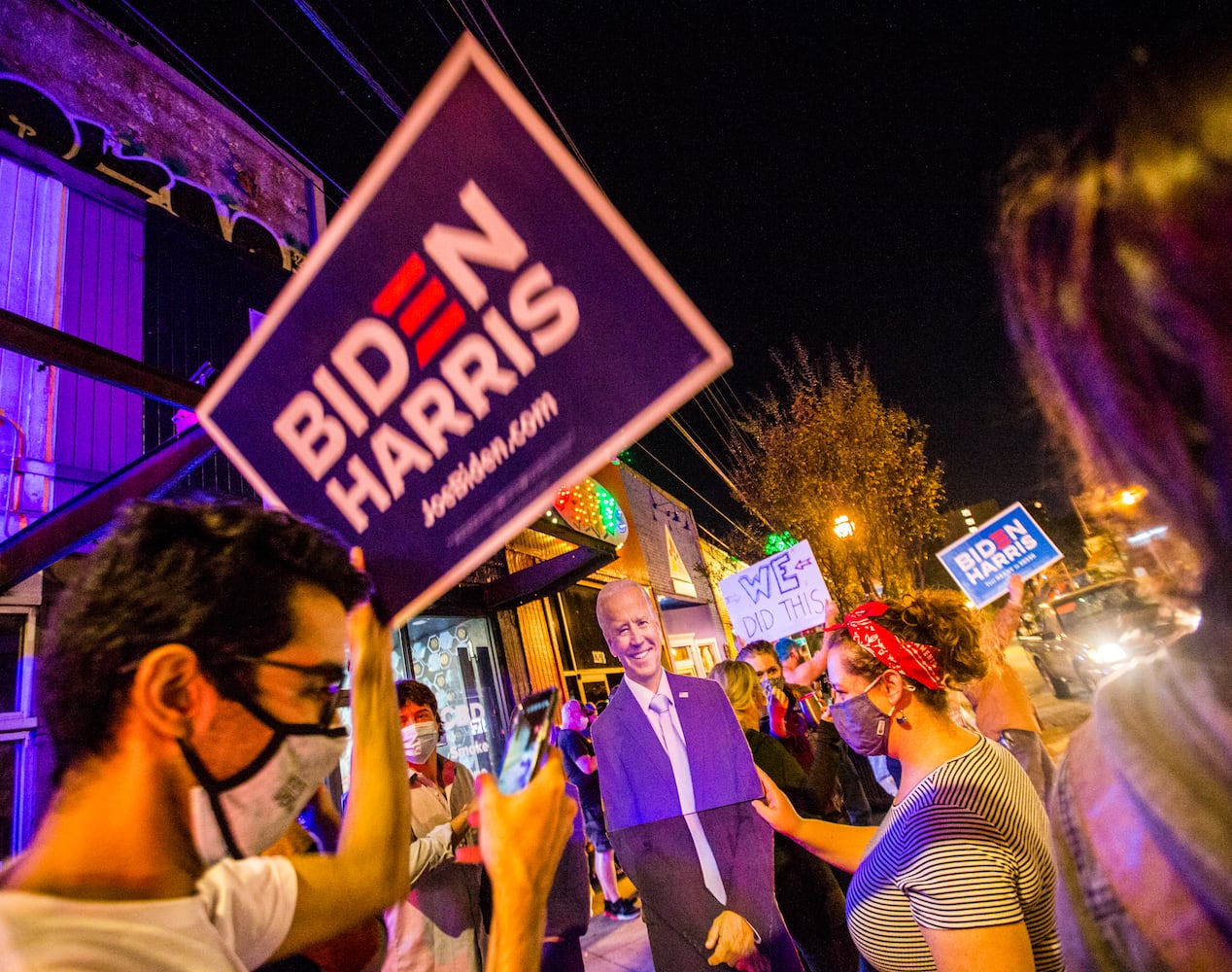 president elect Biden celebration