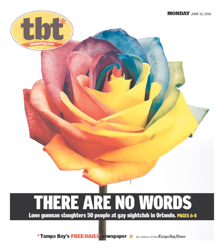 Newspaper front pages reflect Orlando tragedy