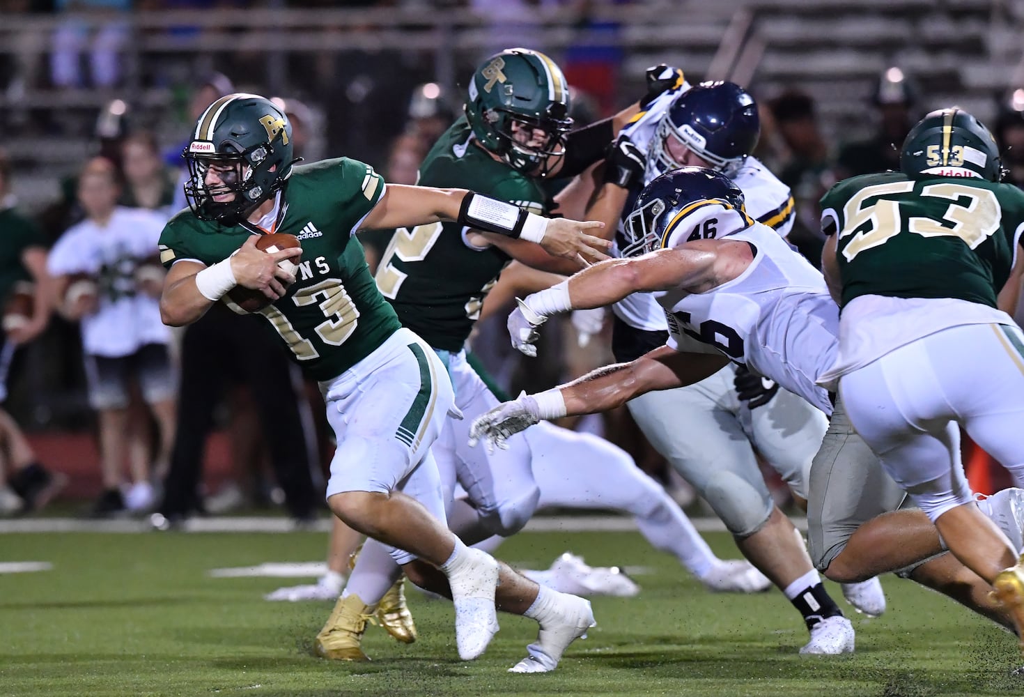 high school football: Marist at Blessed Trinity