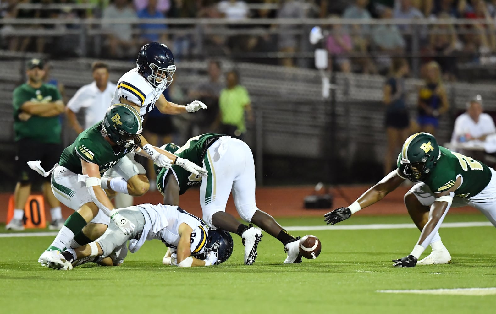 high school football: Marist at Blessed Trinity