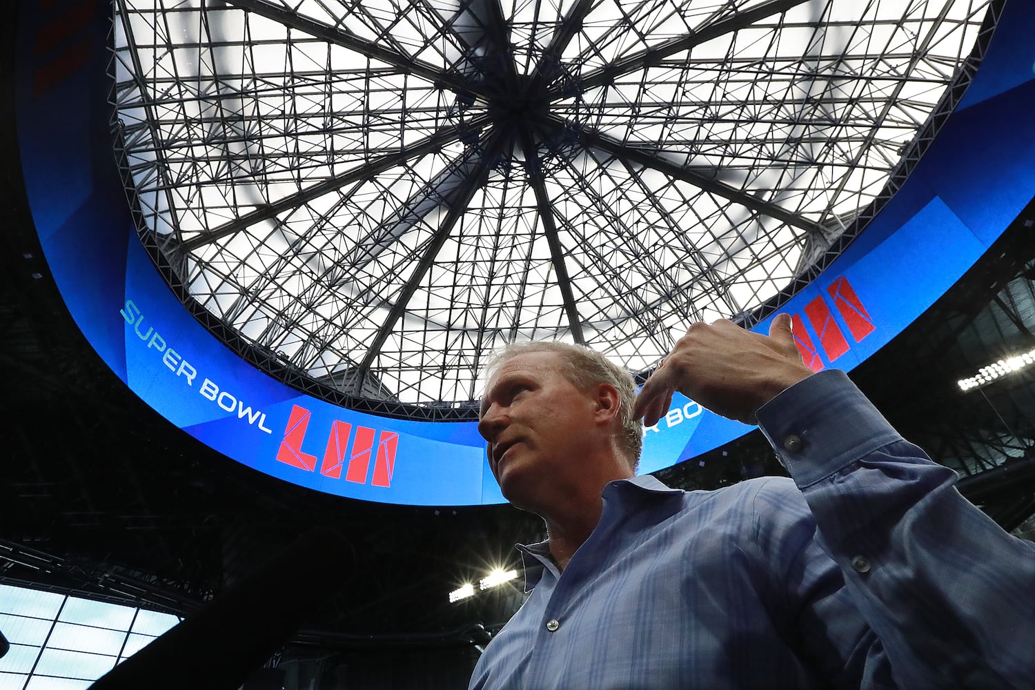 Photos: Setting up Mercedes-Benz Stadium for Atlanta’s Super Bowl