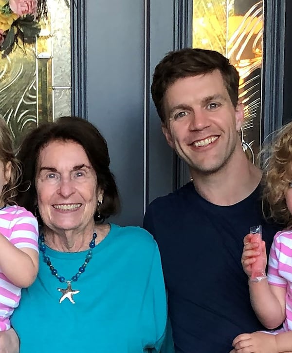 Sparky Moredock (left), the inspiration for Ellen Burstyn's character Helen in the movie "Queen Bees," conceived by Sandy Springs native Harrison Powell (right). CONTRIBUTED