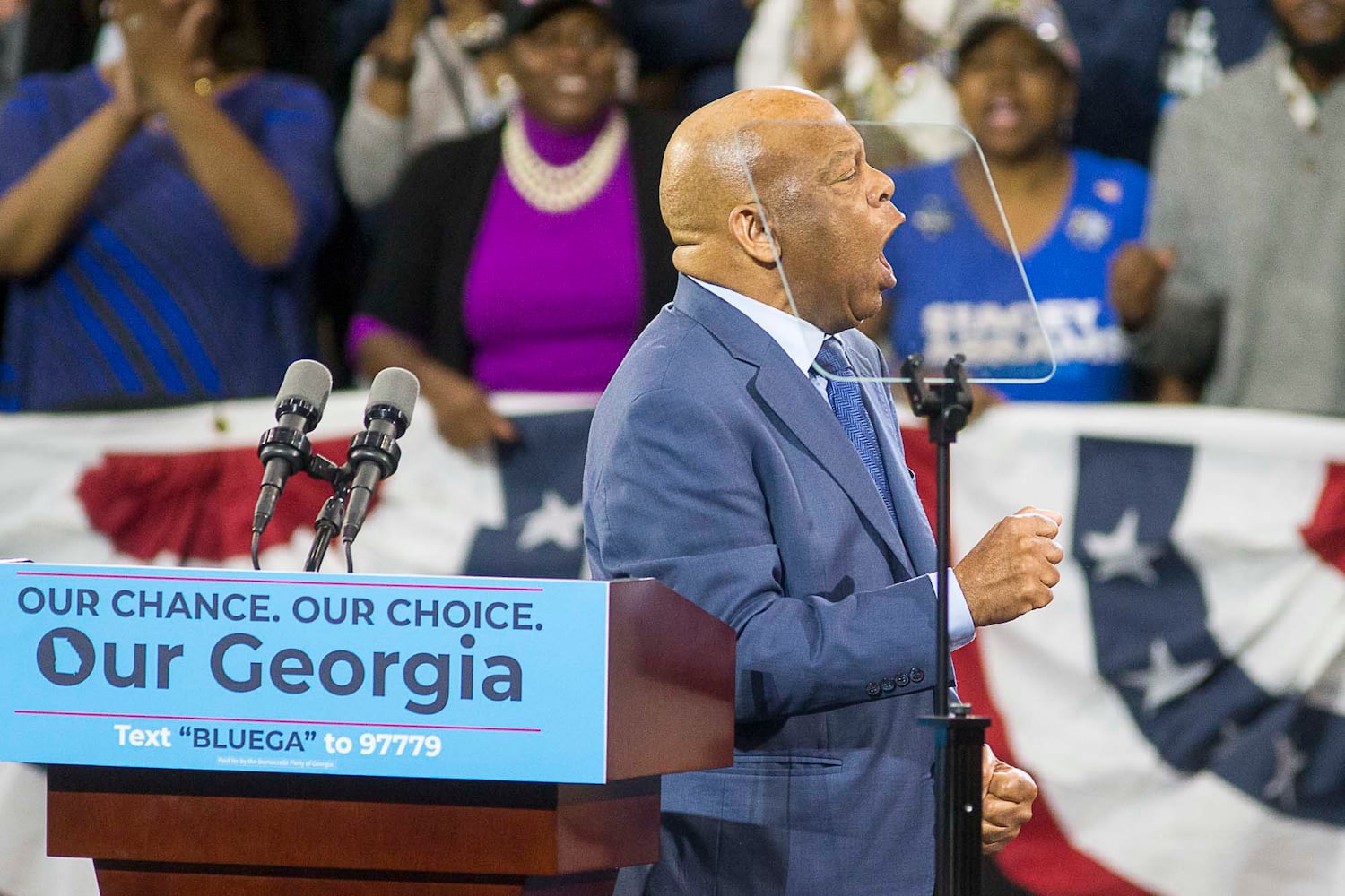 Barack Obama campaigns with Stacey Abrams