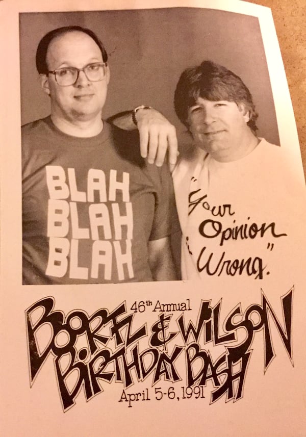 Brian Wilson during the WGST days with Neal Boortz.