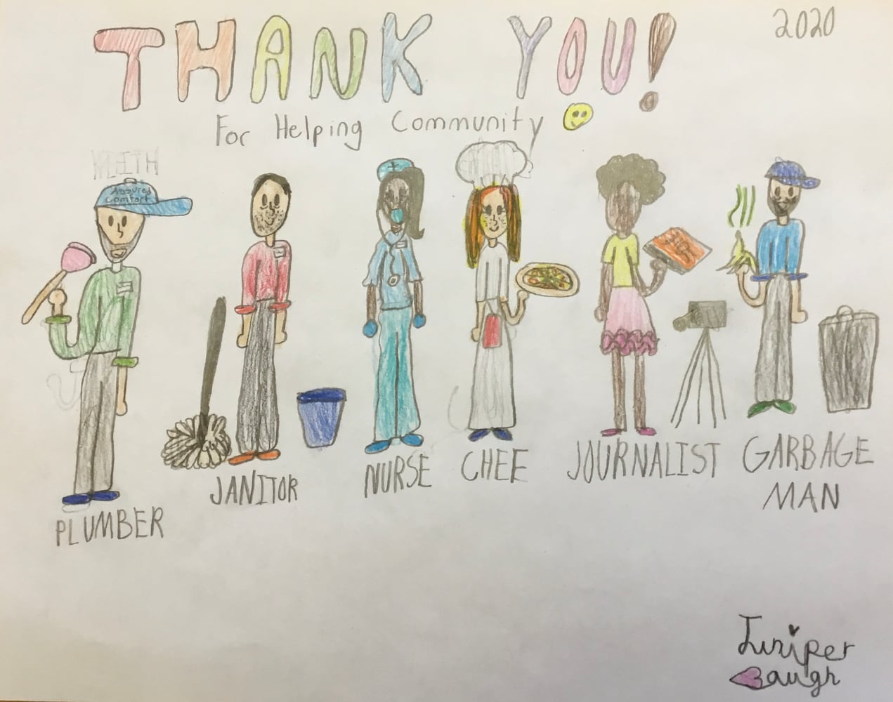 Art from the Heart: Kids thank front-line workers