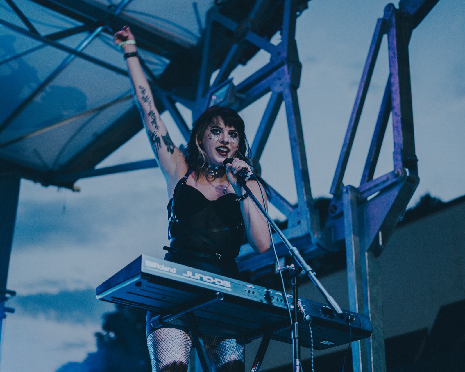 Emily Fredock is a classically-trained pianist who plays synthesizer and sings with Vision Video. Photos: Garrett Cardoso