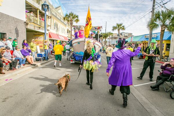 The scene during the 12th annual Mardi Gras celebration. Contributed by Casey Jones