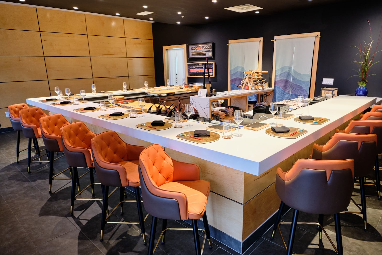 The chef's counter at Omakase Table in West Midtown. Aug. 14, 2023 (Credit: Omakase Table/Brandon Amato)