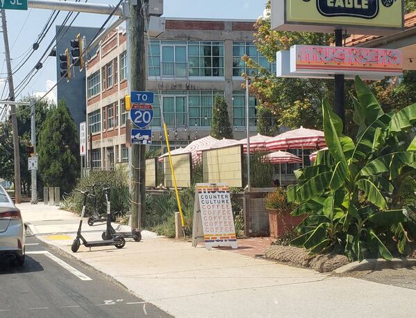 This photo, shot by Atlanta City Planning Commissioner Tim Keane, shows the double block, the work of two knuckleheads. Photo by Tim Keane