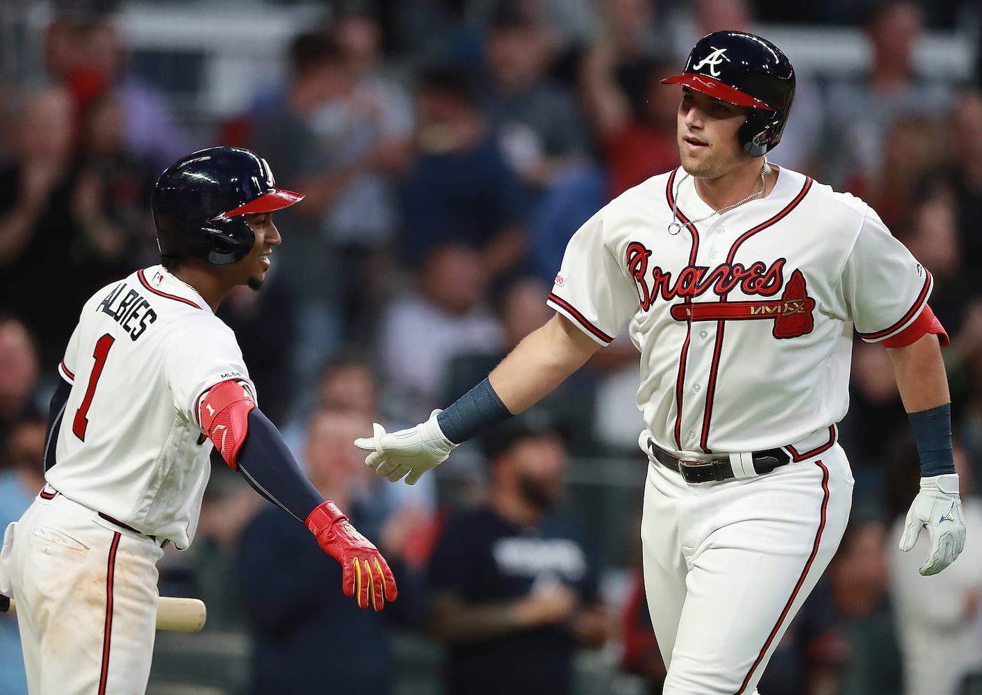 Photos: Braves’ Austin Riley crushes home run in his first game