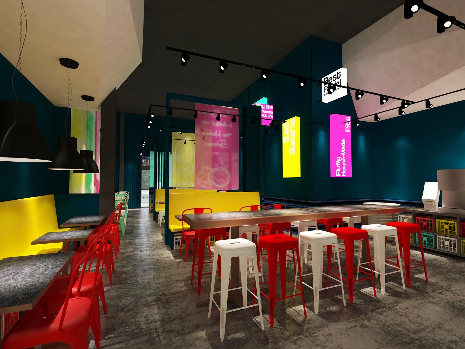 This is a rendering of the inside of the mall eatery. (Provided by Bezoria)