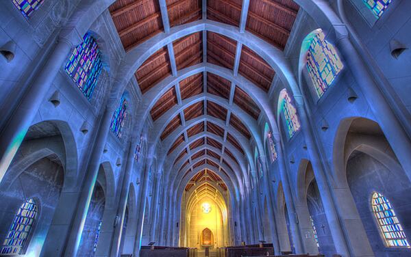 The Abbey Church at Monastery of the Holy Spirit in Conyers is an awe-inspiring view on a solo Valentine's Day.