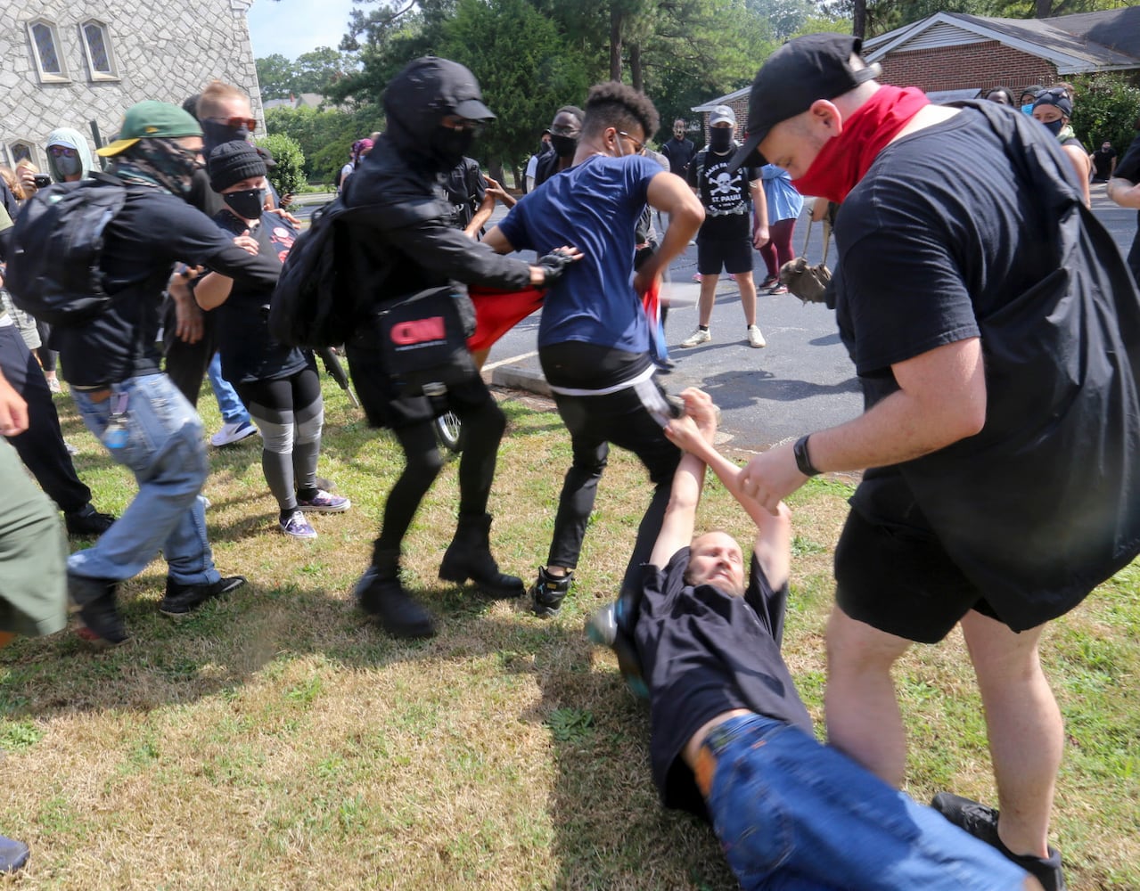 Stone mountain protest