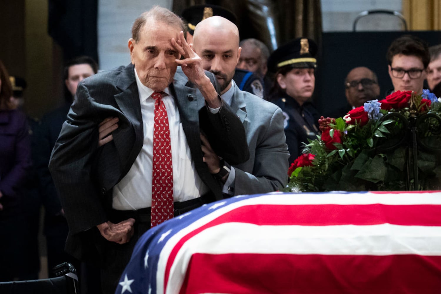 Photos: Family, friends, colleagues pay final respects to George H.W. Bush