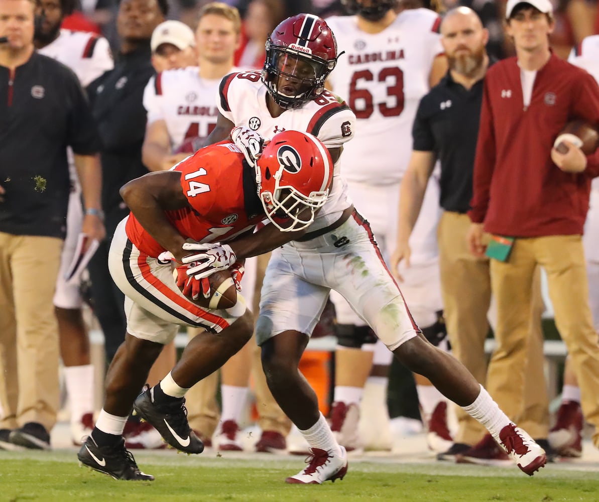 Photos: Bulldogs outlast South Carolina, improve to 9-0